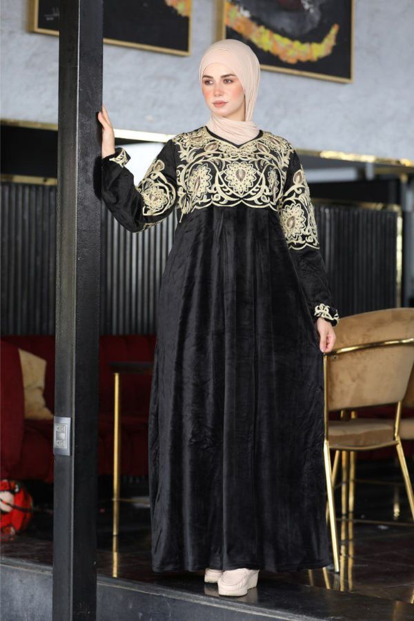 عباية استقبال قطيفة مخملي فاخر