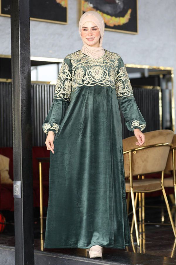 عباية استقبال قطيفة مخملي فاخر